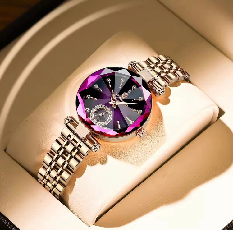 Black Friday ~% Montre femmes 2 couleur vitre 3D (30) mètre l’eau jamais changer couleur