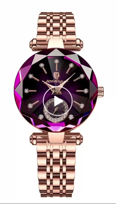 Black Friday ~% Montre femmes 2 couleur vitre 3D (30) mètre l’eau jamais changer couleur